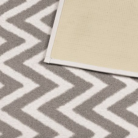 HugRug - Dip&Drip Bath Mat Printed Zigzag - Grey - Image 3