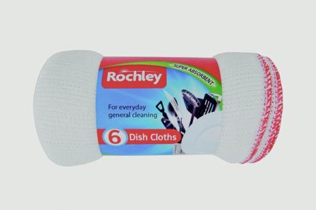 Rochley - Dishcloth Bleached 6Pack