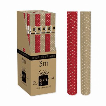 WRAPPING PAPER STARS 3M (RECYCLABLE)