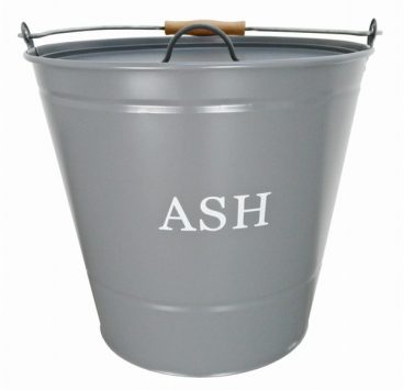 Inglenook – Ash Bucket & Lid – Grey