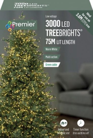 Premier – 3000 LED TreeBrights Warm 75M
