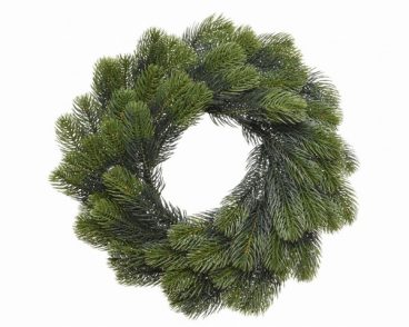 WREATH PE GREEN 40CM