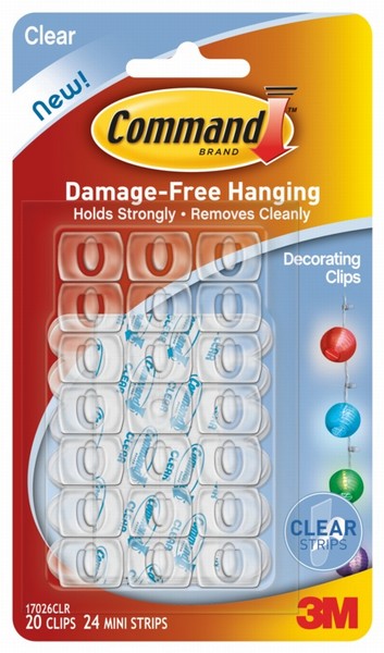 COMMAND DECORATING CLIPS 20PK
