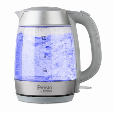 Tower – Presto Illuminating Kettle – S/S Glass 1.7L