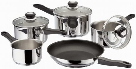 Judge - Vista Draining Saucepan Set of 5