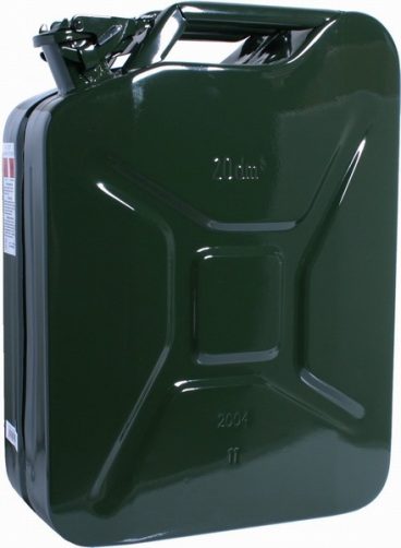 JERRY CAN GREEN STEEL FUEL CAN