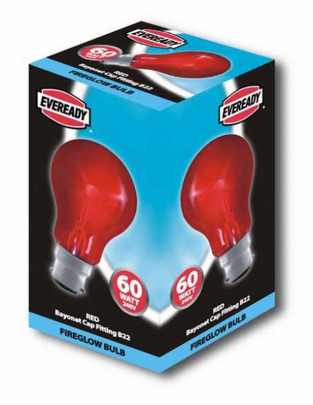 Eveready - Fireglow Bulb - 60W BC