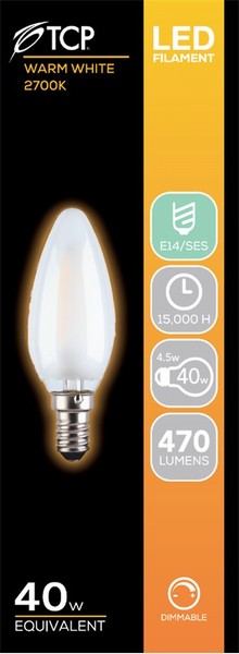 TCP – Opal Candle Dimmable – 40W SES/E14