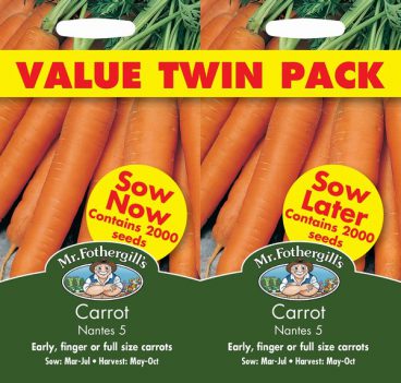 SEEDS – CARROT – NANTES 5 VALUE PACK