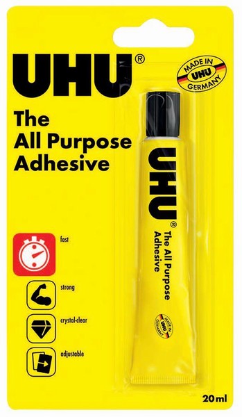 UHU A/P GLUE CARDED 20ML