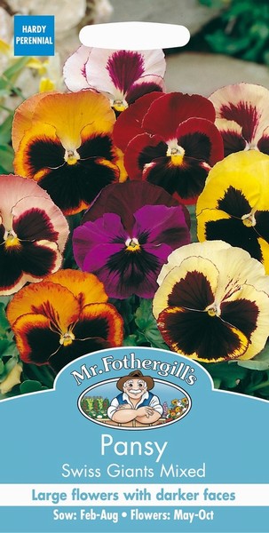 SEEDS – PANSY – SWISS GIANTS MIX