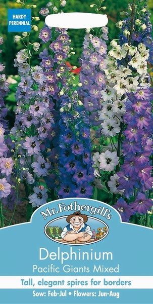 SEEDS – DELPHINIUM – PACIFIC GIANTS MIX