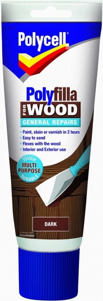 POLYFILLA WOODFILLER DARK TUBE 330GM