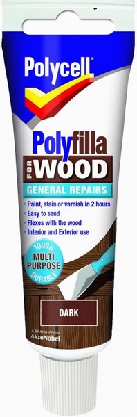 POLYFILLA WOODFILLER TUBE DARK 75GM