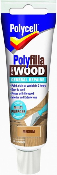 POLYFILLA WOODFILLER TUBE MEDIUM 75GM