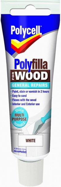 POLYFILLA WOODFILLER TUBE WHITE 75GM