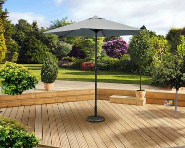 Pagoda – Crank & Tilt Parasol Grey 2.5m