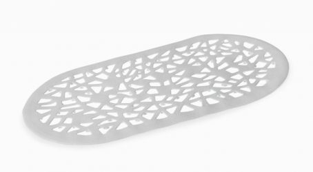 BlueCanyon - Bath Mat Abstract - White