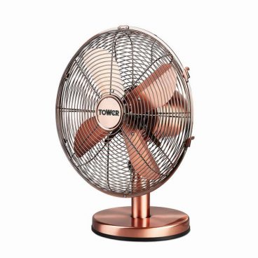 Tower – Copper Desk Fan 12″