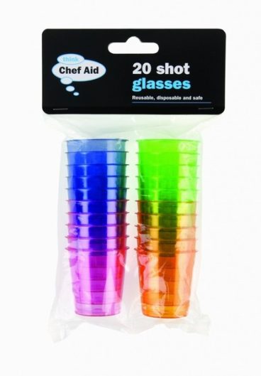 SHOT GLASS PLASTIC PK20