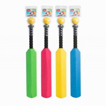 TOYS HTI FOAM CRICKET BAT & BALL
