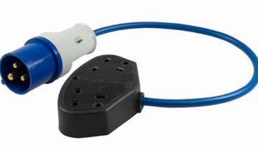 CARAVAN MAINS SOCKET ADAPTER DOUBLE