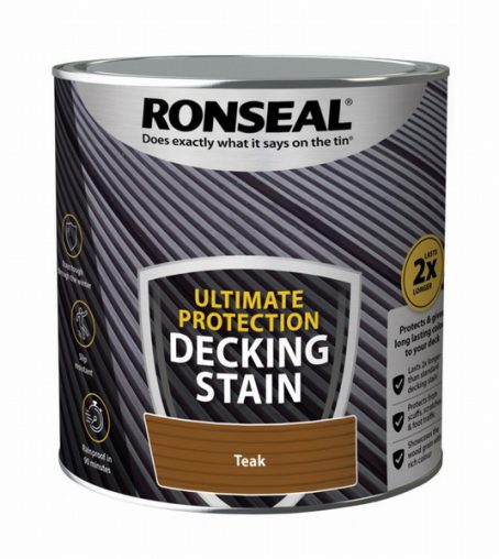 RON DECKING STAIN ULTIMATE TEAK 2.5L