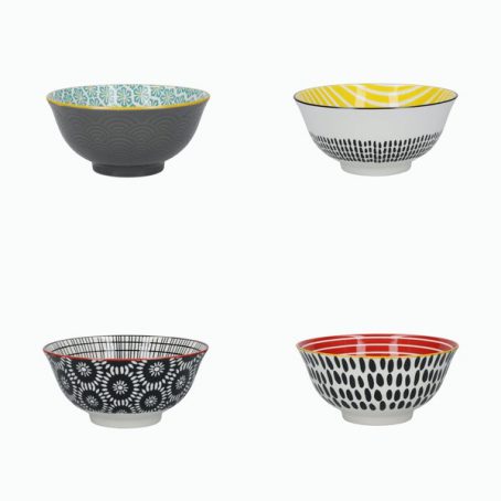 BOWLS MONOCHROME PK4 15CM