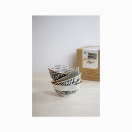 BOWLS MONOCHROME PK4 15CM - Image 2