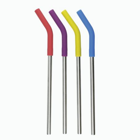 DRINKING STRAWS SILICONE PK4