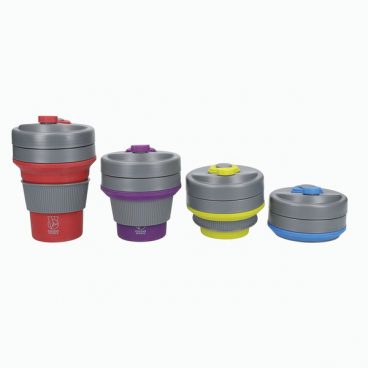 COLOURWORKS COLLAPSIBLE SILICONE TRAVEL MUG 350ML