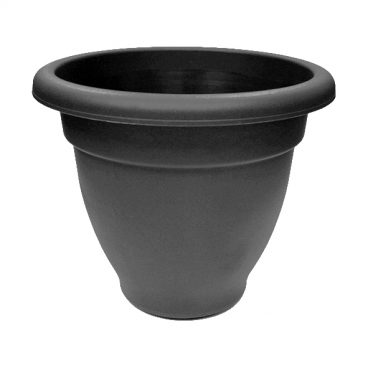 BELL POT ROUND PLANTER BLACK 50CM (2 FOR £9)