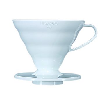 HARIO V60 COFFEE DRIPPER PLASTIC CLEAR SIZE2