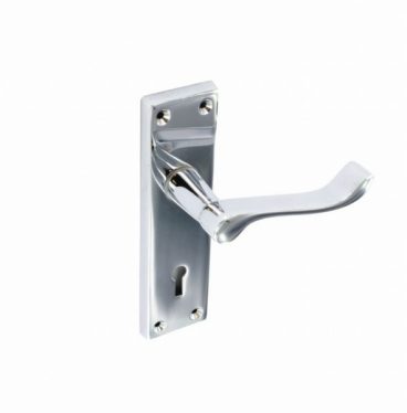 HANDLES LATCH CHROME SCROLL 150MM (PAIR)