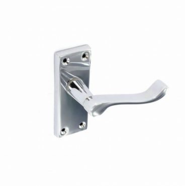 HANDLES LATCH CHROME SCROLL 105MM (PAIR)