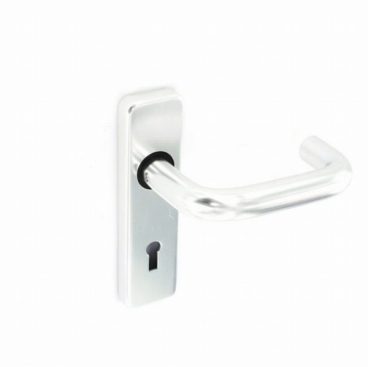 HANDLES LATCH ALUMINIUM POLISHED LOCK 150MM (PAIR)