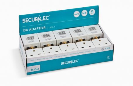 Securlec - Fused Adaptor- 2Way 13Amp