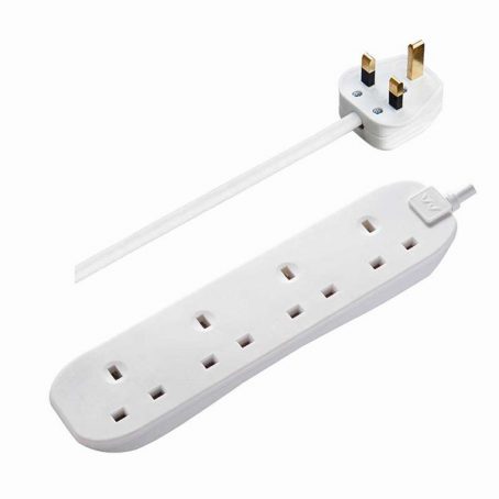 Masterplug - Extention Lead - 4Gang 1Metre 13Amp