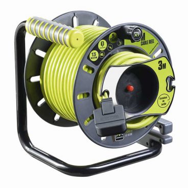 Masterplug – Reverse Extension Reel – 1Gang 3/25Metre 13Amp