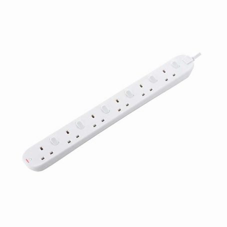 Masterplug - Switched Extention Lead - 6Gang 2Metre 13Amp