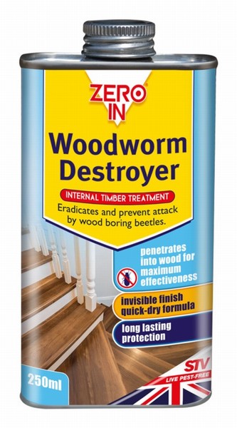 WOODWORM KILLER 250ML ZERO IN