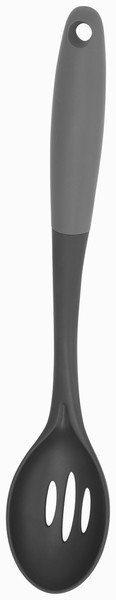 JUDGE TA01 SLOTTED SPOON BLK SILICONE GRIP