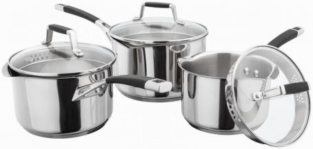 Stellar - 5000 Induction Saucepan Set of 3 (16/18/20cm)