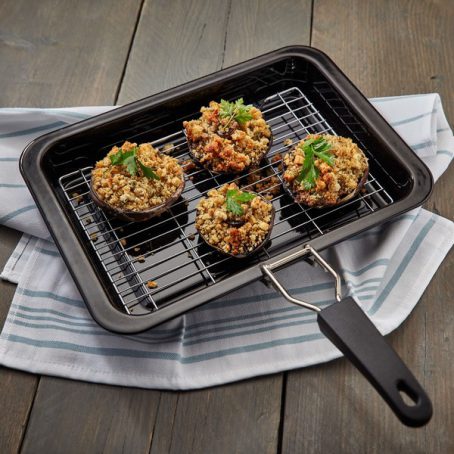 GRILL PAN & RACK LARGE 39X25X5CM - Image 2