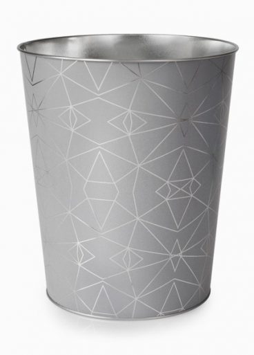 BlueCanyon – Waste Bin Metal Serena Silver