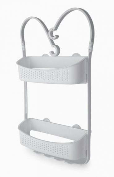 BlueCanyon – Shower Caddy Double Basket White