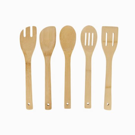 NATURAL ELEMENTS BAMBOO UTENSIL SET 5 PCE - Image 2