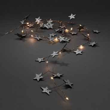 Konstsmide – LED Wooden Star Battery Lights