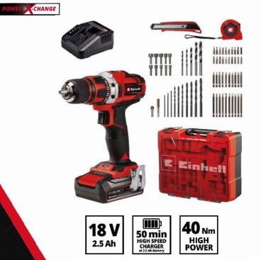 EINHELL C/LESS DRILL 18V BOX KIT