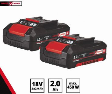 EINHELL BATTERY 18V 2Ah PK2